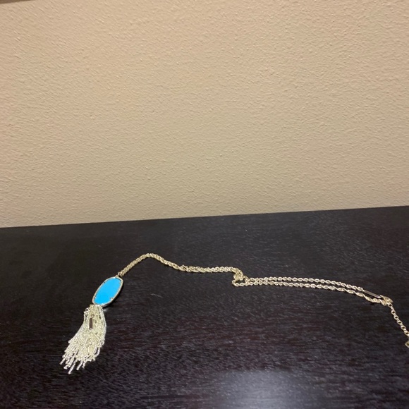 Kendra Scott Necklace Turquoise Oval Stone - Picture 7 of 7